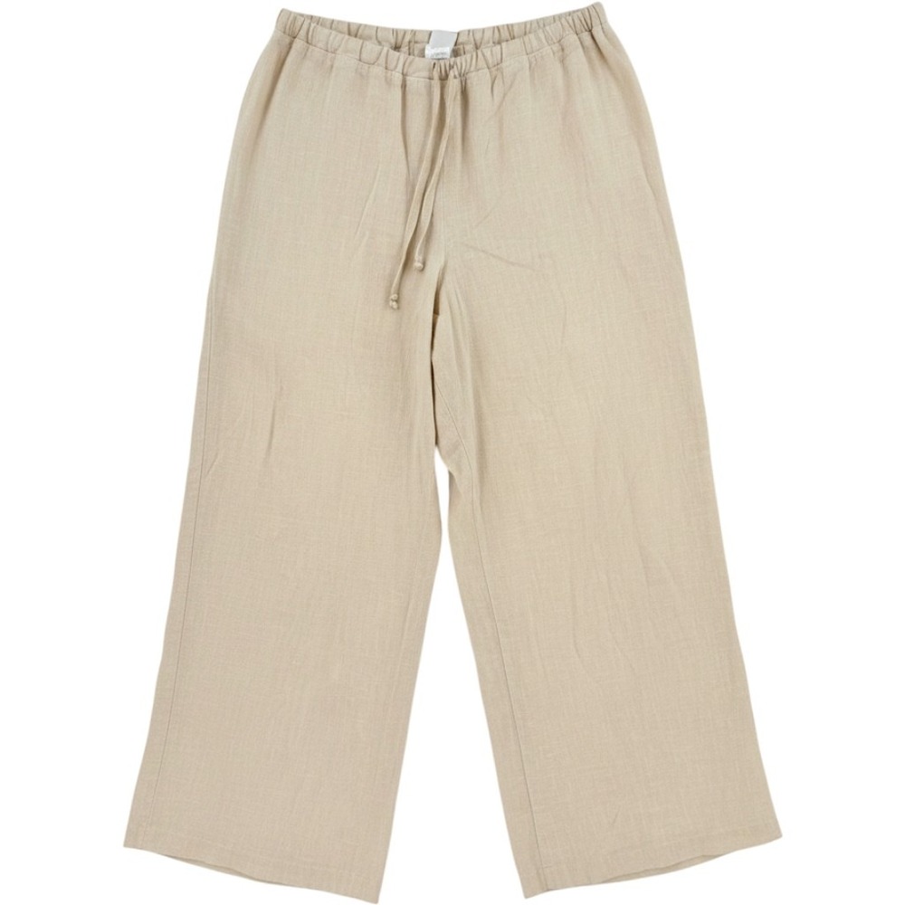 CP Shades 100% Linen Wide Leg Pants Tan Size M Coastal Minimalist Sustainable